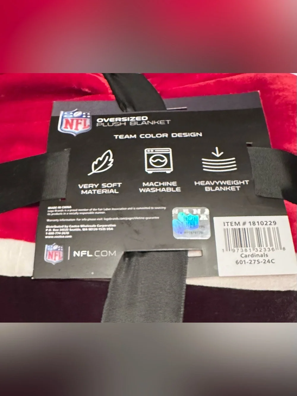NFL Arizona Cardinals Oversized Plush Blanket - NEW!